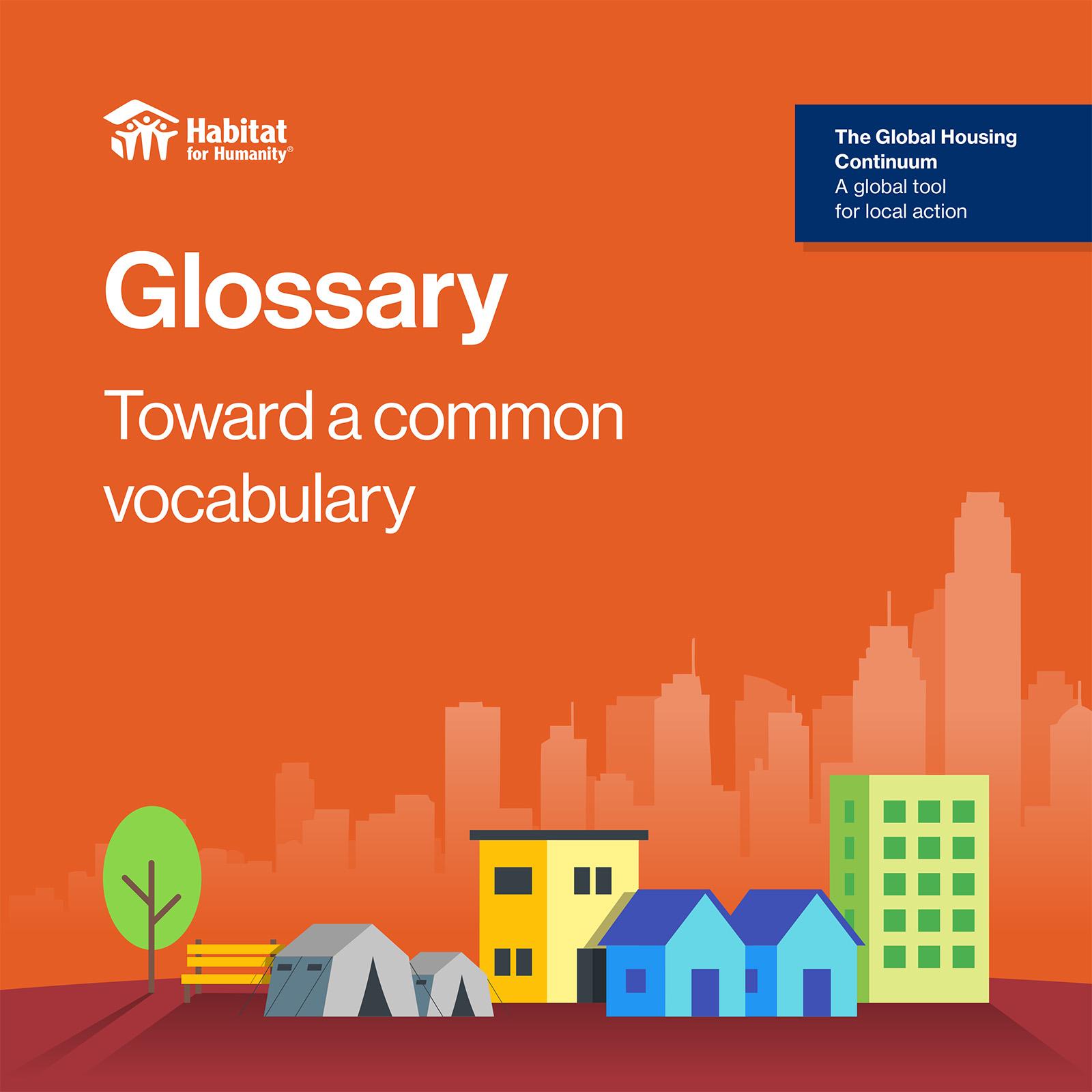Glossary toward a common vocabulary