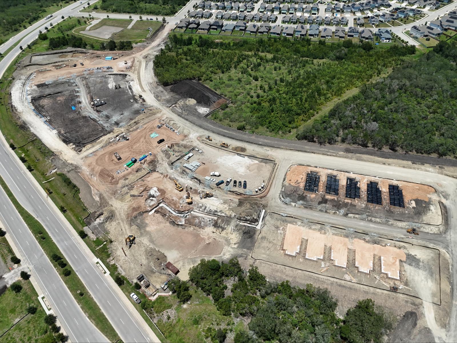 Aerial photo of Whisper Valley development.