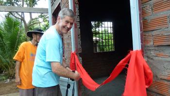 Warren Jack, former director of Habitat for Humanity Northern, at home dedication in Vietnam