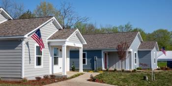 A row of houses.