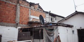 A photo of a Roma slum house