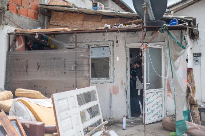 Roma slum house